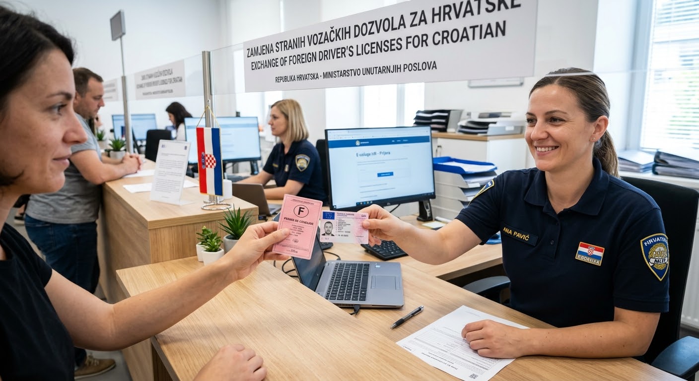 Zamjena inozemne vozačke dozvole u Hrvatskoj
